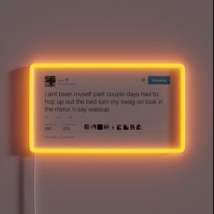 A AP Yams Tweet RGB Neon Sign