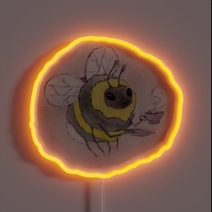 A Bee With Tea RGB Neon Sign A Bee With Tea RGB Neon Sign