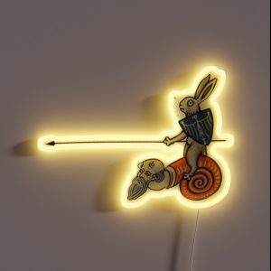 A Brave Knight And His Noble Steed RGB Neon Sign