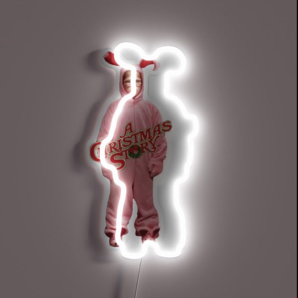 A Christmas Story Bunny Costume RGB Neon Sign