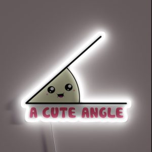 A Cute Acute Angle RGB Neon Sign A Cute Acute Angle RGB Neon Sign