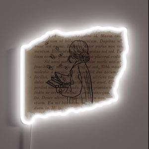 A Girl Reading RGB Neon Sign A Girl Reading RGB Neon Sign