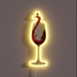 A Good Glass Of Wine RGB Neon Sign A Good Glass Of Wine RGB Neon Sign