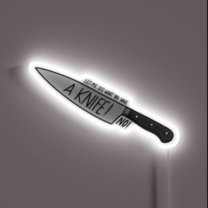 A Knife RGB Neon Sign A Knife RGB Neon Sign