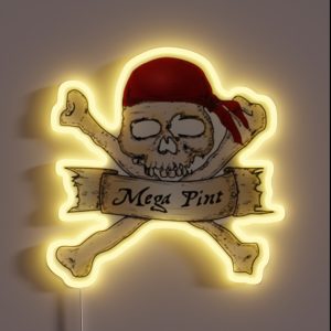 A Mega Pint Cup RGB Neon Sign