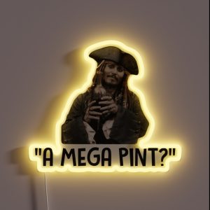 A Mega Pint Mega Pint Of Wine RGB Neon Sign