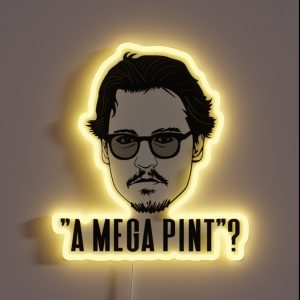 A Mega Pint Mega Pint Of Wine RGB Neon Sign A Mega Pint Mega Pint Of Wine RGB Neon Sign