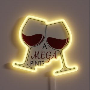 A Mega Pint Of Red Wine Johnny Depp RGB Neon Sign