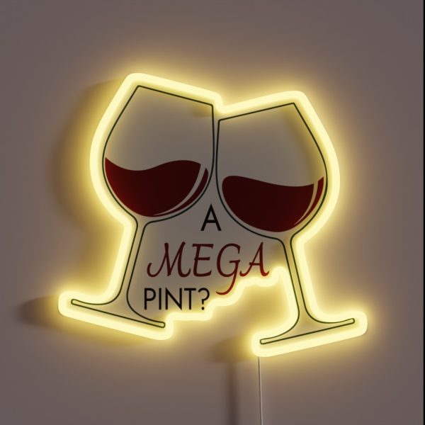 A Mega Pint Of Red Wine Johnny Depp RGB Neon Sign