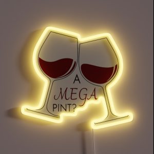 A Mega Pint Of Red Wine Johnny Depp RGB Neon Sign
