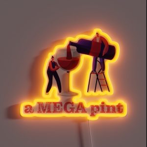 A Mega Pint RGB Neon Sign A Mega Pint RGB Neon Sign