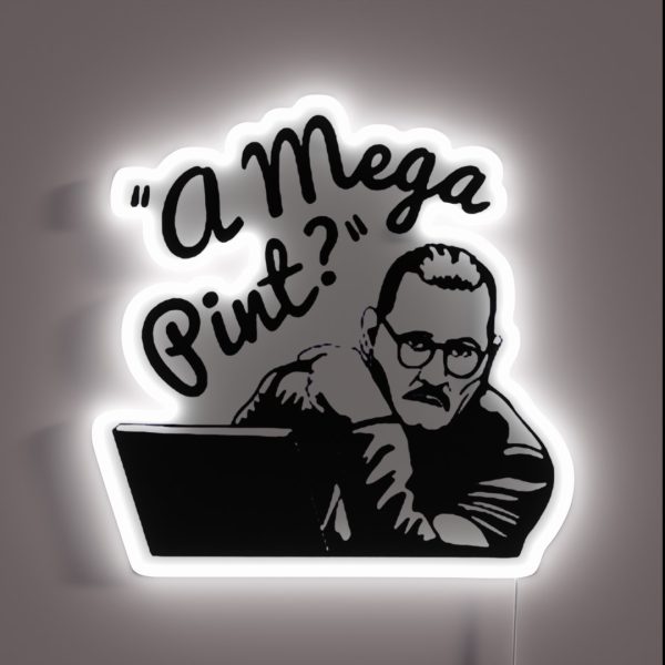 A Mega Pint RGB Neon Sign