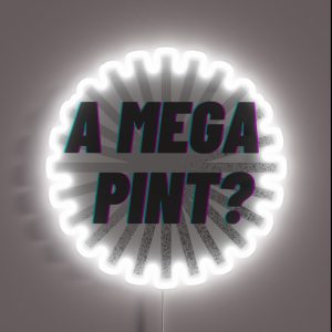 A Mega Pint RGB Neon Sign