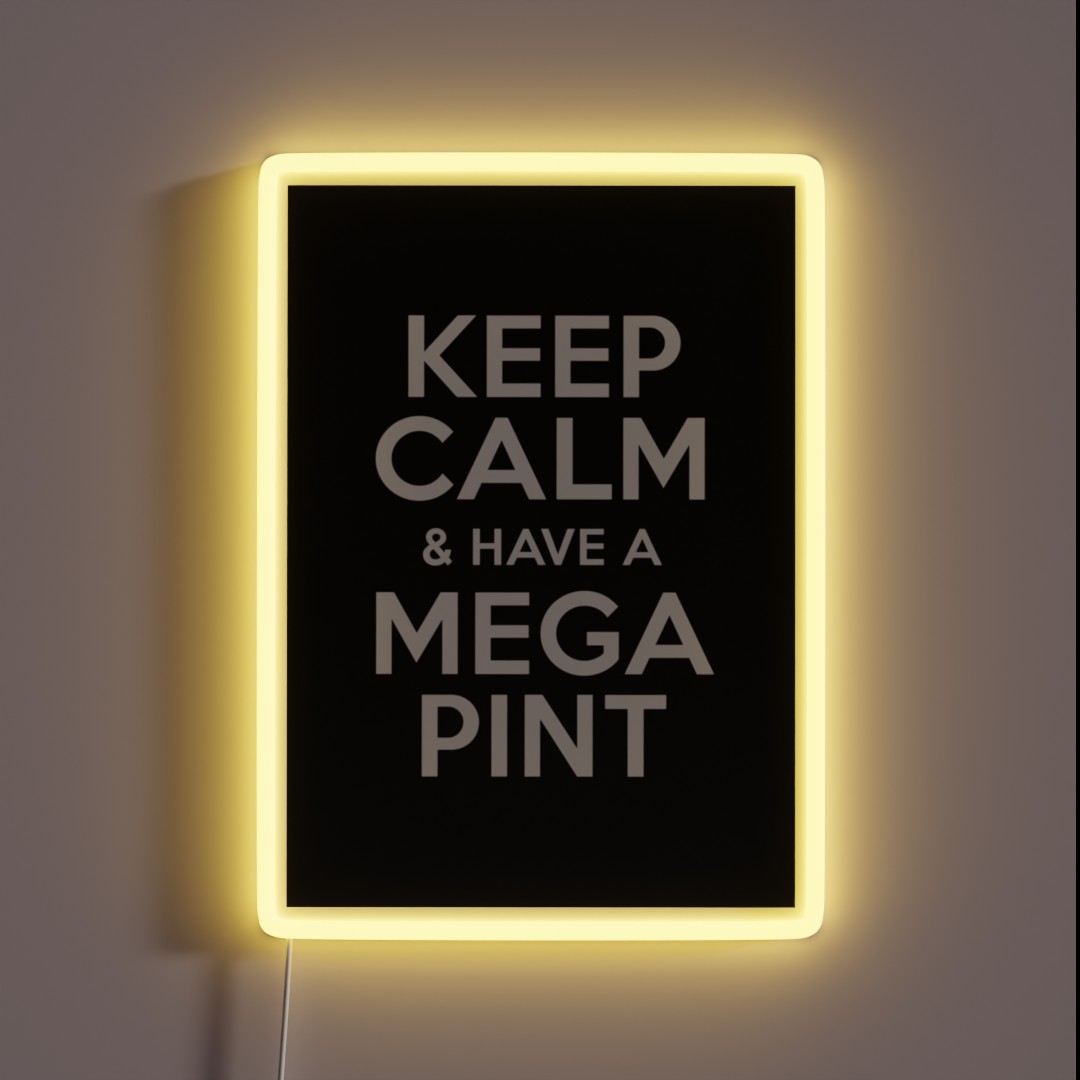 A Mega Pint RGB Neon Sign A Mega Pint RGB Neon Sign