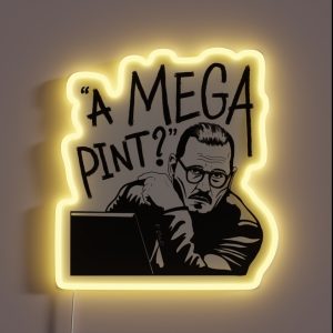 A Mega Pint RGB Neon Sign