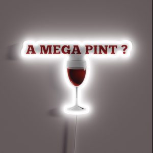 A Mega Pint RGB Neon Sign