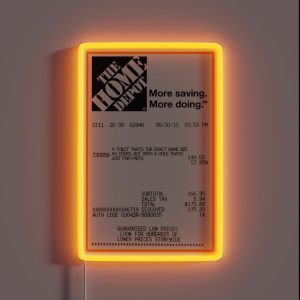 A Receipt For A Toilet Thats The Same Size As Yours I Think You Should Leave RGB Neon Sign