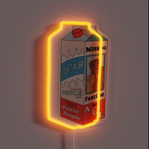 A Serving Of Justice The Peach Fuzz RGB Neon Sign