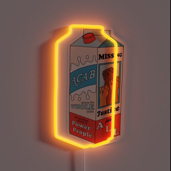 A Serving Of Justice The Peach Fuzz RGB Neon Sign