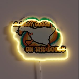 A Silly Goose On The Loose RGB Neon Sign