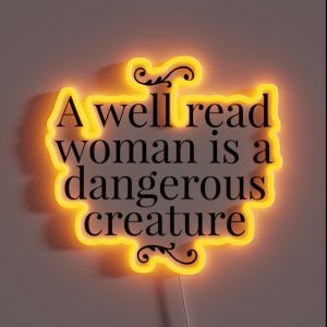A Well Read Woman RGB Neon Sign