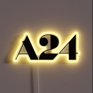 A24 Logo Black RGB Neon Sign