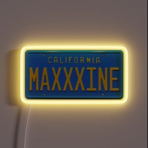 A24 Maxxxine License Plate RGB Neon Sign