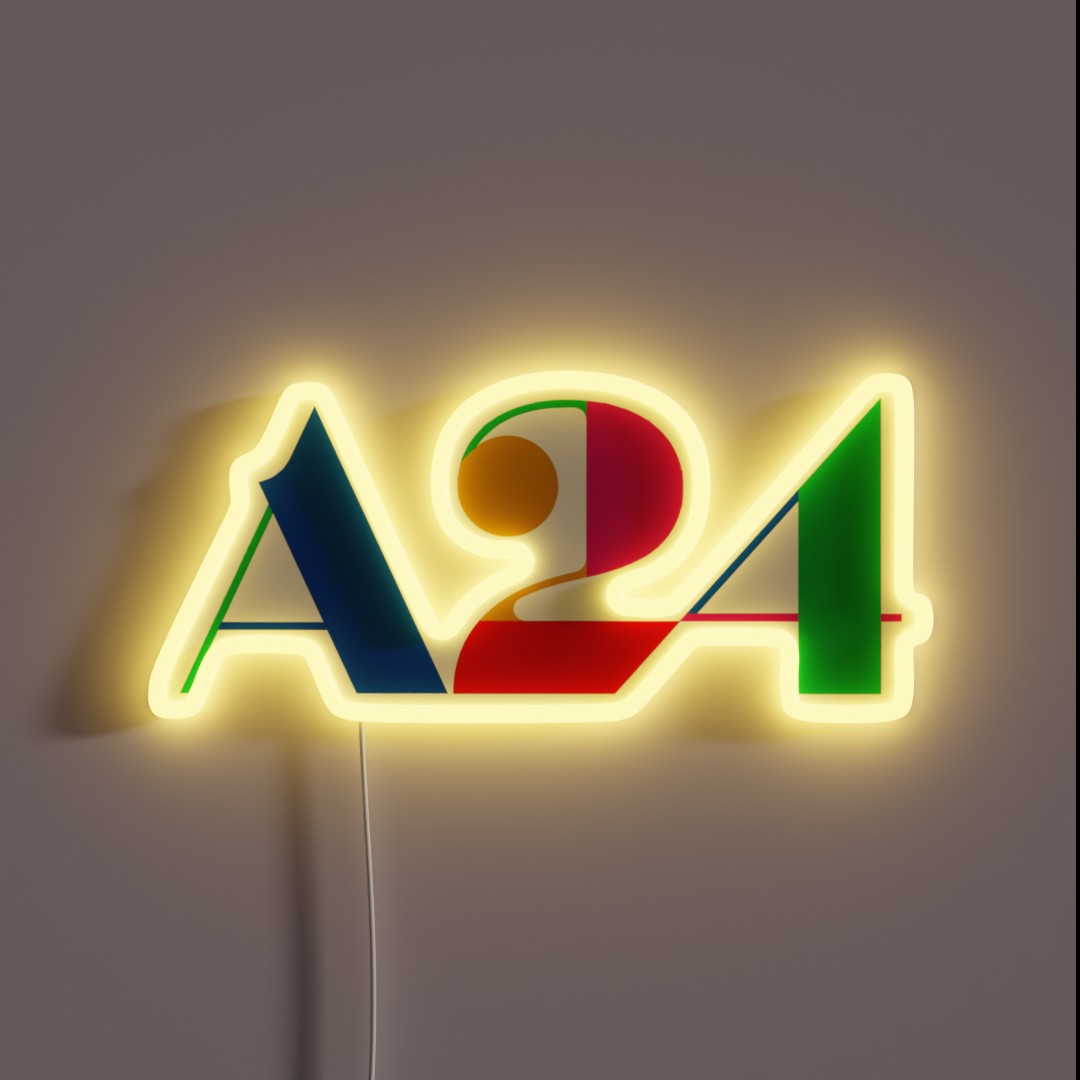 A24 Party Logo RGB Neon Sign A24 Party Logo RGB Neon Sign