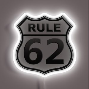 AA Rule 62 RGB Neon Sign
