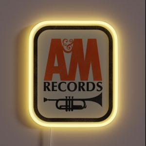 Aandm RECORDS 80s Defunct Music Label RGB Neon Sign Aandm RECORDS 80s Defunct Music Label RGB Neon Sign