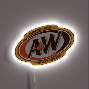 Aandw Root Beer RGB Neon Sign