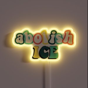 Abolish ICE RGB Neon Sign