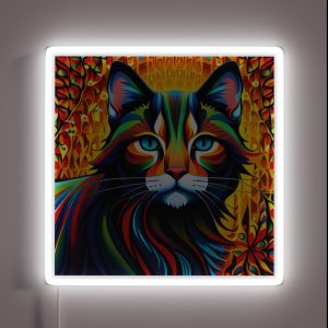 Abstract Cat RGB Neon Sign Abstract Cat RGB Neon Sign