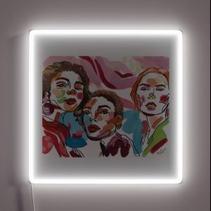 Abstract Faces 2 RGB Neon Sign Abstract Faces 2 RGB Neon Sign