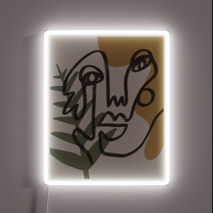 Abstract Faces 3 RGB Neon Sign