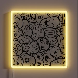 Abstract Faces RGB Neon Sign