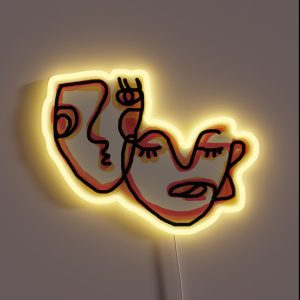 Abstract Faces RGB Neon Sign Abstract Faces RGB Neon Sign