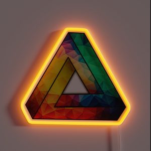 Abstract Multi Color Cubizm Painting RGB Neon Sign Abstract Multi Color Cubizm Painting RGB Neon Sign