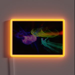 Abstract Neon Light Trails RGB Neon Sign