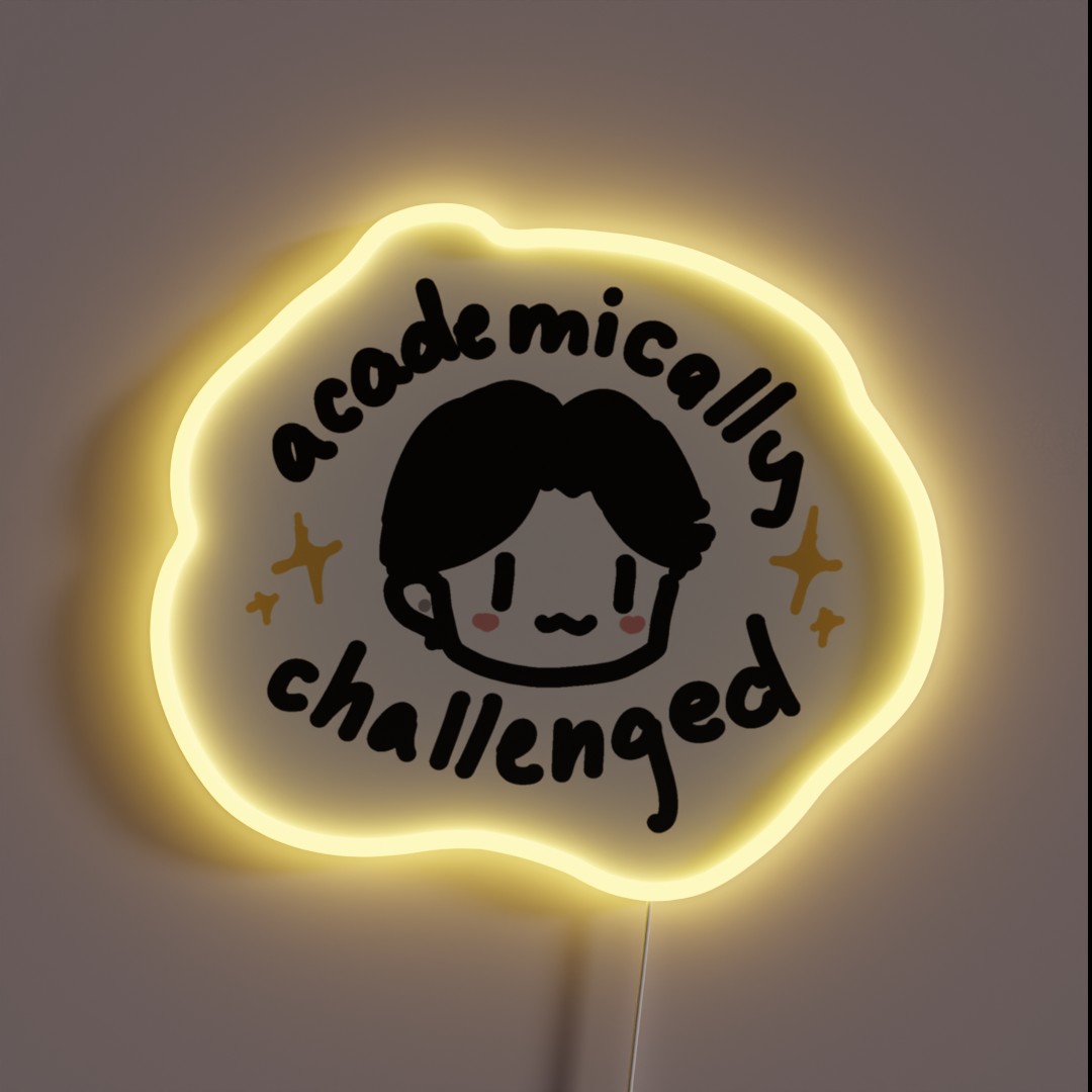 Academically Challenged RGB Neon Sign Academically Challenged RGB Neon Sign