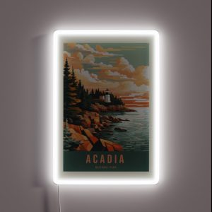 Acadia National Park RGB Neon Sign