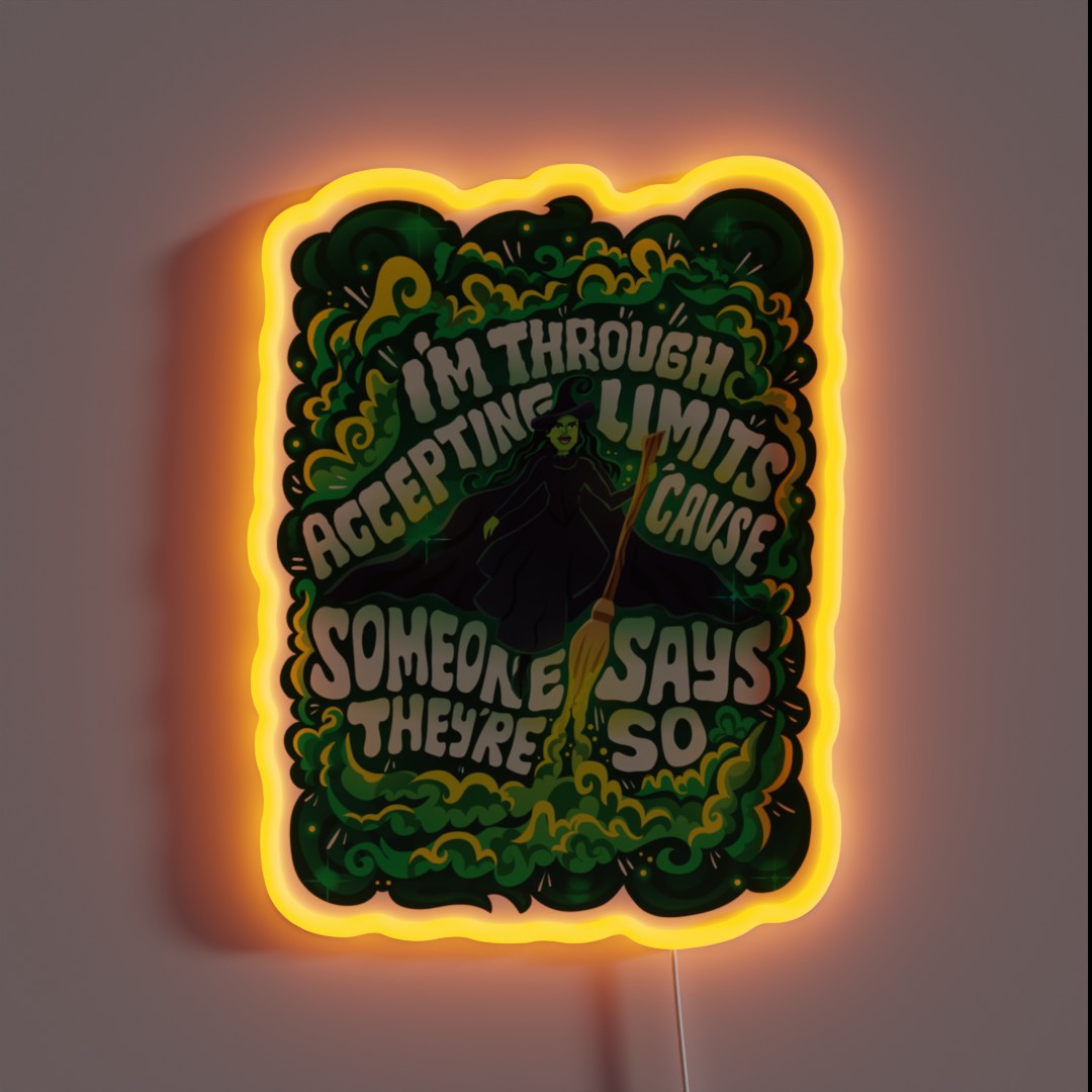 Accepting Limits RGB Neon Sign Accepting Limits RGB Neon Sign