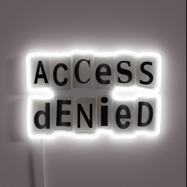 Access Denied RGB Neon Sign