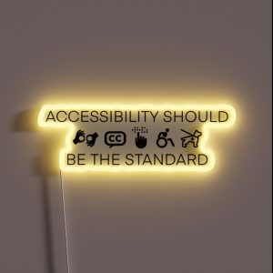 Accessibility Ver 2 RGB Neon Sign Accessibility Ver 2 RGB Neon Sign