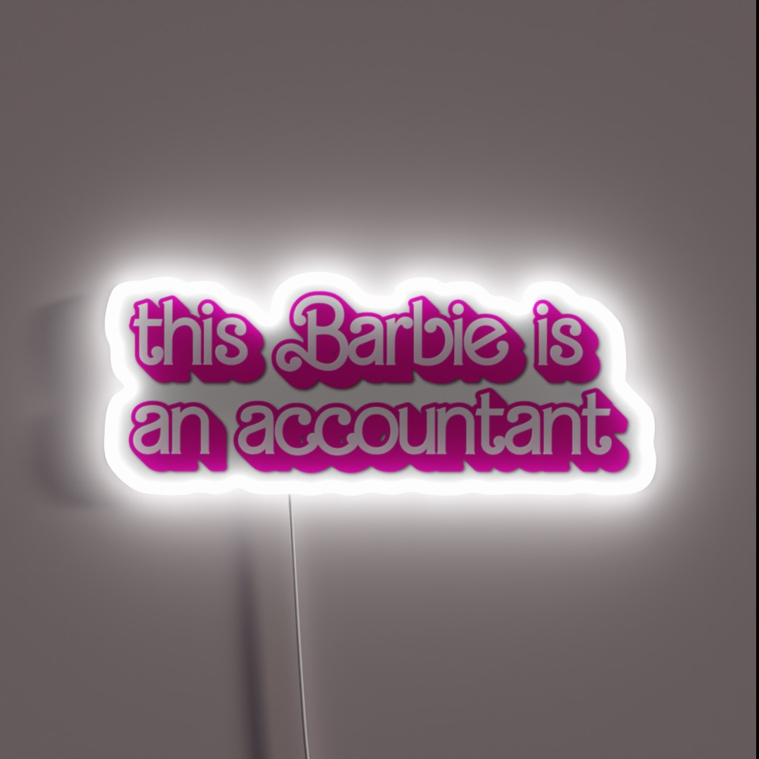 Accountant RGB Neon Sign Accountant RGB Neon Sign