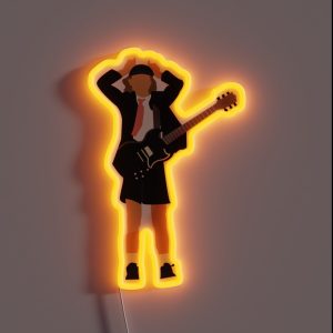 ACDC Angus Young RGB Neon Sign