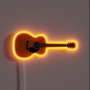 Acoustic Guitar RGB Neon Sign