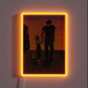 Admiring Her Man In Finance RGB Neon Sign