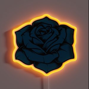 Ado Blue Rose RGB Neon Sign Ado Blue Rose RGB Neon Sign