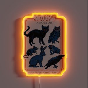Adopt A Familiar RGB Neon Sign